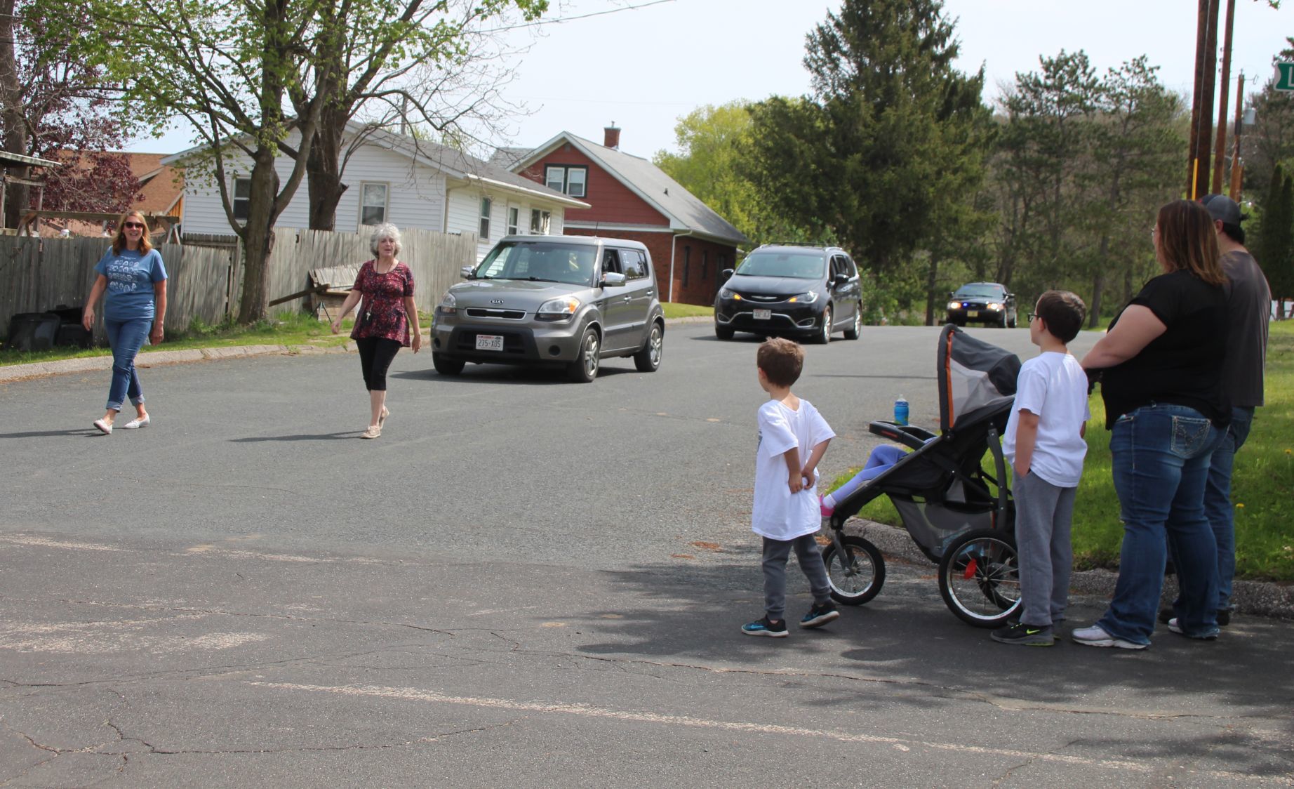Parade watchers